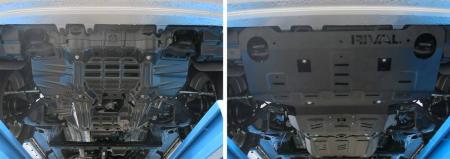 Защита радиатора и двигателя для Toyota Fortuner 4WD (2015-2025) № 222.5710.1