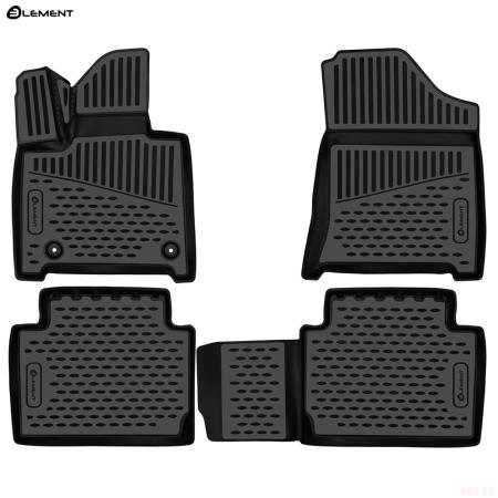 Коврики 3D салона для Hyundai Santa Fe (MX5) (2023-2025) 5 мест. № ELEMENT3DAN0685210k