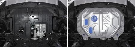 Защита двигателя и КПП для Kia Soul АКПП (2014-2019) № 333.2845.1