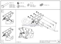 Фаркоп Galia быстросъемный для Jeep Grand Cherokee WK (2005-2010) № J006C