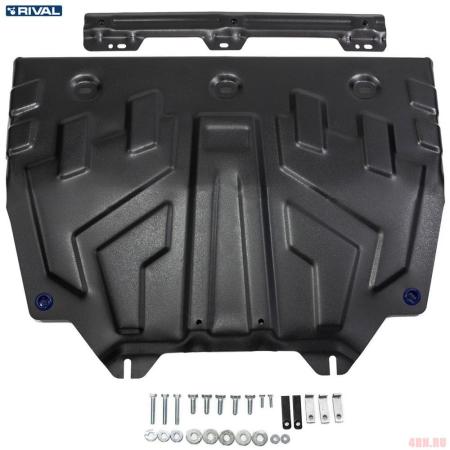 Защита двигателя и КПП для Mazda CX-9 (2017-2025) увеличенная № 111.3817.1