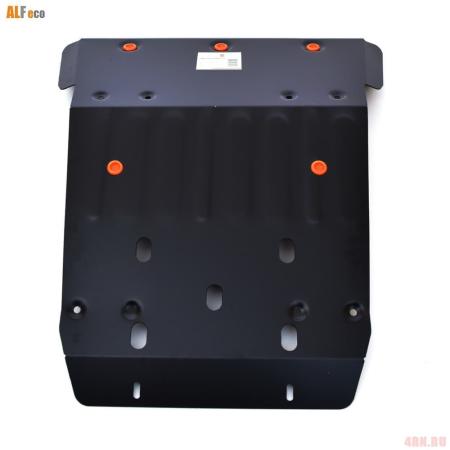 Защита картера, КПП и раздаточной коробки для Volkswagen Amarok Double Cab (2010-2021) 3 части № ALF2635