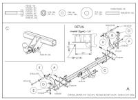 Фаркоп Galia для Fiat Ducato шасси (2006-2012) № C045A