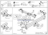 Фаркоп Galia для Jeep Grand Cherokee WK2 (2010-2021) № J010C