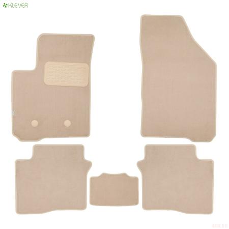 Коврики салона текстильные Premium для Omoda S5 (2023-2024) 5 шт. бежевые № KLEVER0412000222112kh