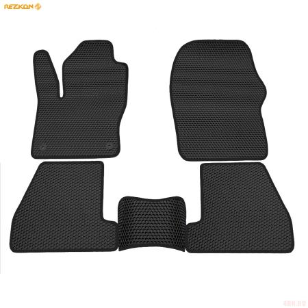 Коврики салона EVA cоты резиновые для Ford Focus 3 (2011-2018) с черным кантом № 9116010201