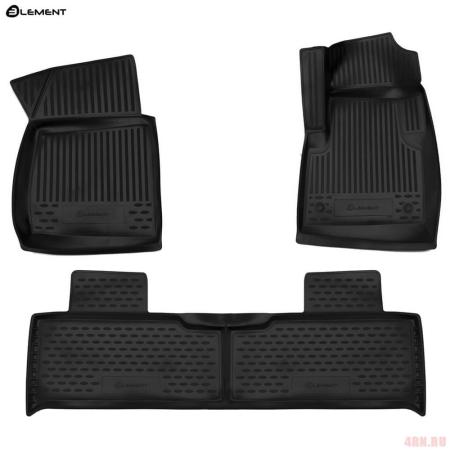 Коврики салона 3D для УАЗ Patriot 3163 (2014-2025) 3шт. № ELEMENT3DA39784210k