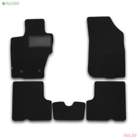 Коврики салона Klever текстильные Premium 5 шт для Renault Duster 2WD/4WD (2015-2020) № KVR03413222110kh