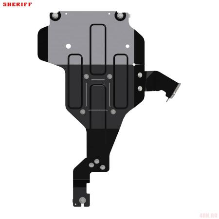 Защита картера для Jeep Wrangler (2018-2025) № 04.3987