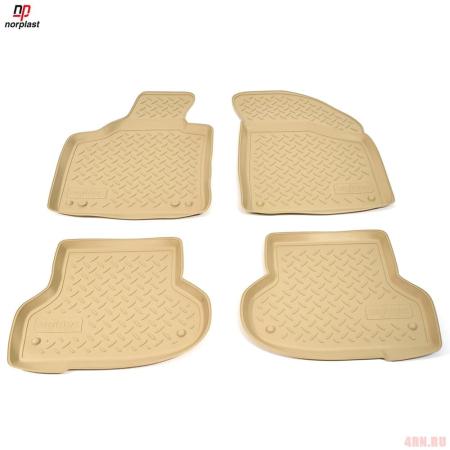 Коврики салона Norplast для Audi A3 хэтчбек 3дв. (2007-2012) бежевые № NPL-Po-05-01-B