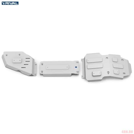 Комплект защиты картера, КПП, радиатора и раздаточной коробки для Toyota Land Cruiser 300 (2021-2025) № K333.9559.1