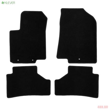 Коврики салона Klever текстильные Econom для Hyundai Solaris седан, хэтчбек (2011-2016) № KVR01204501200k