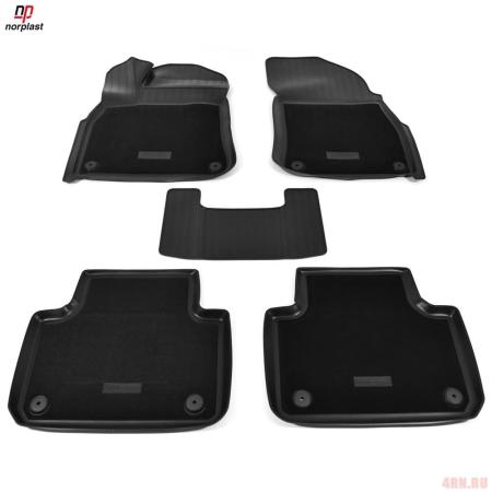 Коврики салона Norplast 3D комбинированные для Volkswagen Touareg (2018-2025) № NPA11-C95-700-CM