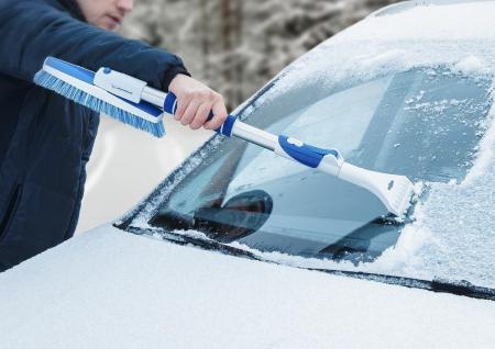 щетка для снега телескопическая michelin со скребком № 6866mch