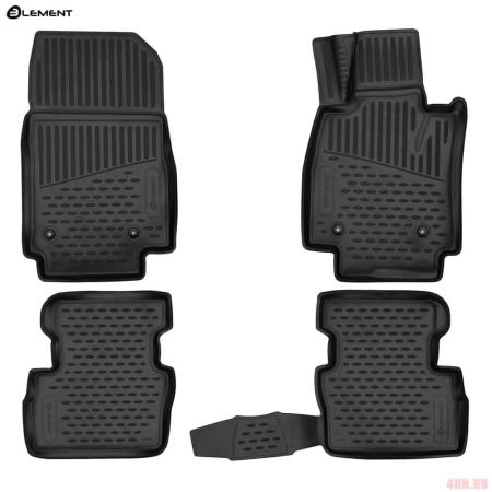 Коврики 3D салона для Mazda 2 (2014-2025) № ELEMENT3DA0N019210k