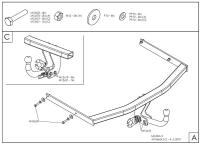 Фаркоп Galia для Mazda 3 седан, хэтчбек 5дв. (2003-2009) № M106A
