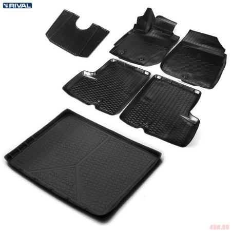 Комплект ковриков салона и багажника для Nissan Terrano 4WD (2017-2022) № K14701007-4