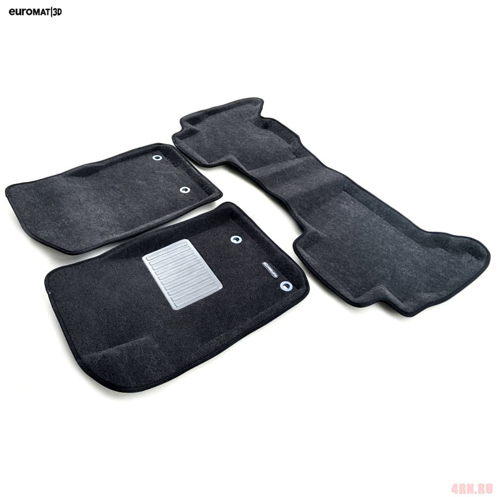 Коврики салона Euromat3D 3D Business текстильные (Euro-standart) для Lexus GX460 (2014-2018) (c крепежом) серые № EMC3D-005119G