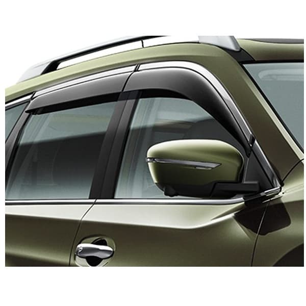 Дефлекторы боковых окон Nissan (с хром. молдингом, оригинальные) для Nissan X-Trail (2014-2022) № H08004CC0A