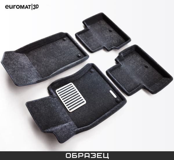 Коврики салона Euromat3D 3D Lux текстильные (Euro-standart) для Ford Galaxy (2008-2015) № EM3D-002212