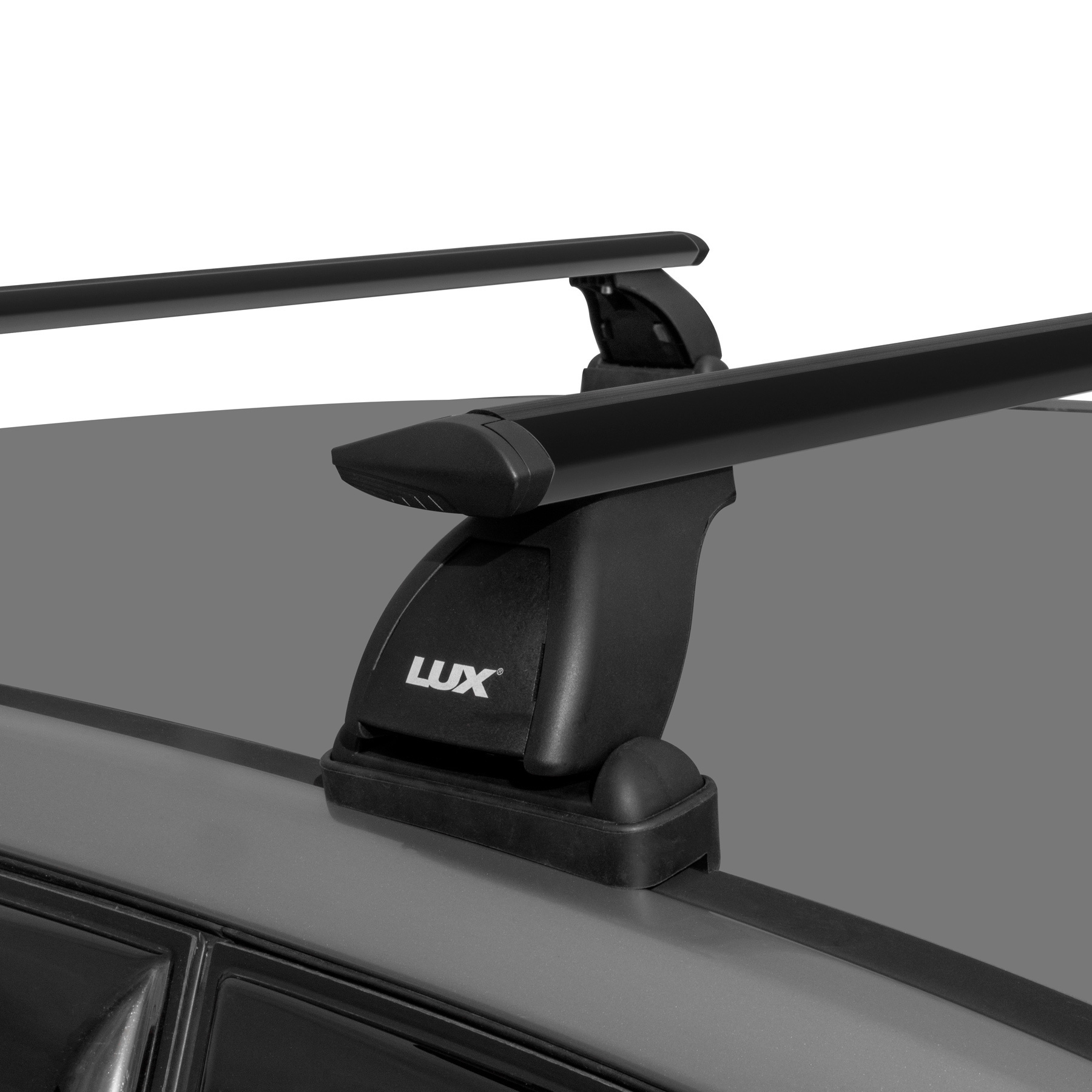 Багажник на крышу LUX Трэвел 82 Black для Hyundai Solaris 2 поколение .