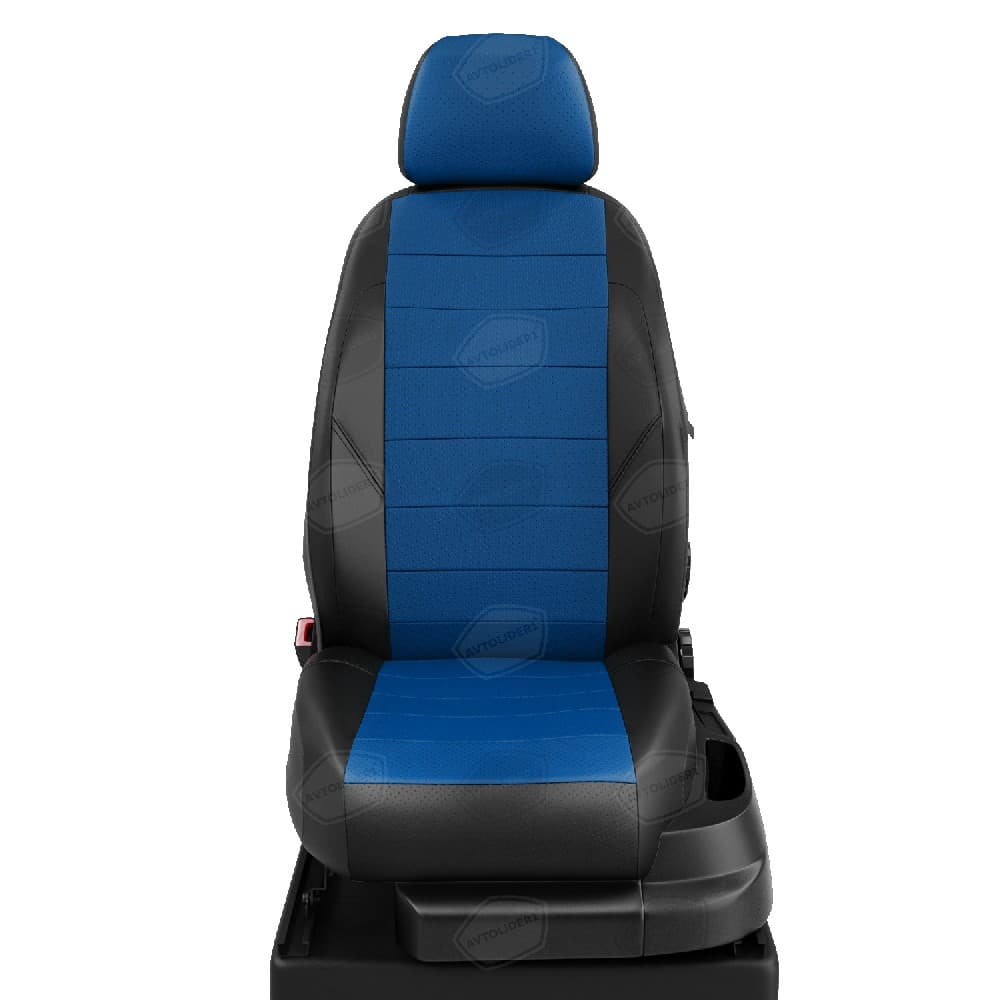 Чехлы "АвтоЛидер" для  Nissan Terrano (2014-2022) черно-синий № RN22-0501-RN22-0511-RN22-EC05
