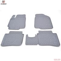 Коврики салона Norplast для Hyundai Solaris седан (2010-2016) серые № NPL-Po-31-35-G