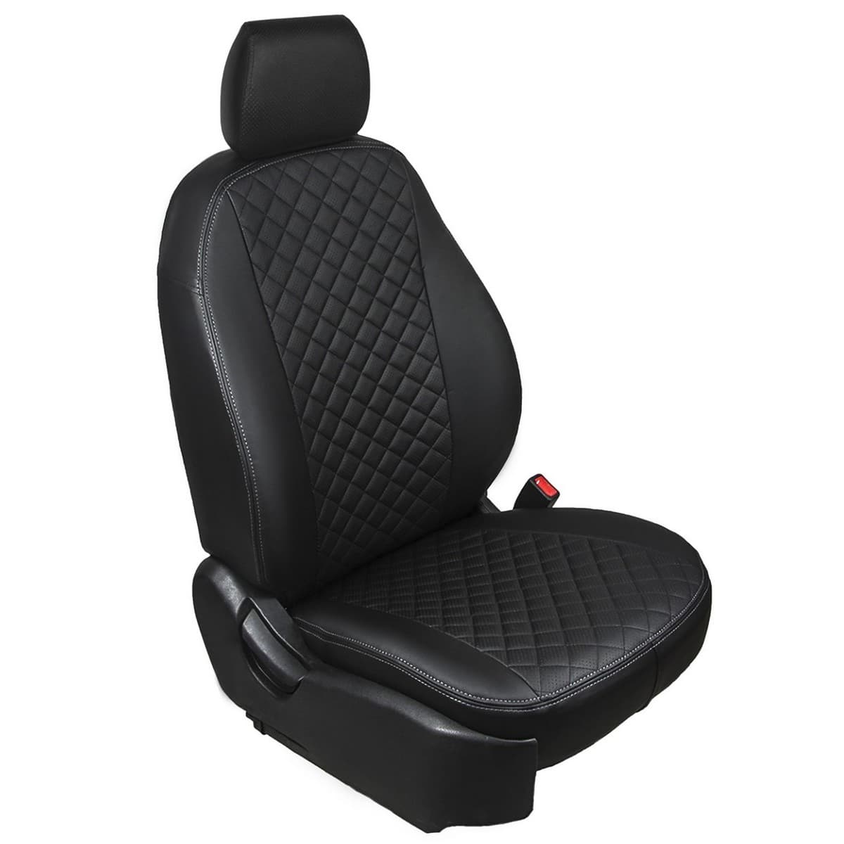 Чехлы Rival "Ромб" (спинка 40/60) для сидений Lada (ВАЗ) Vesta седан, универсал, универсал Cross (компл. с задним подлокотником) (2015-2022) № SC.6009.2