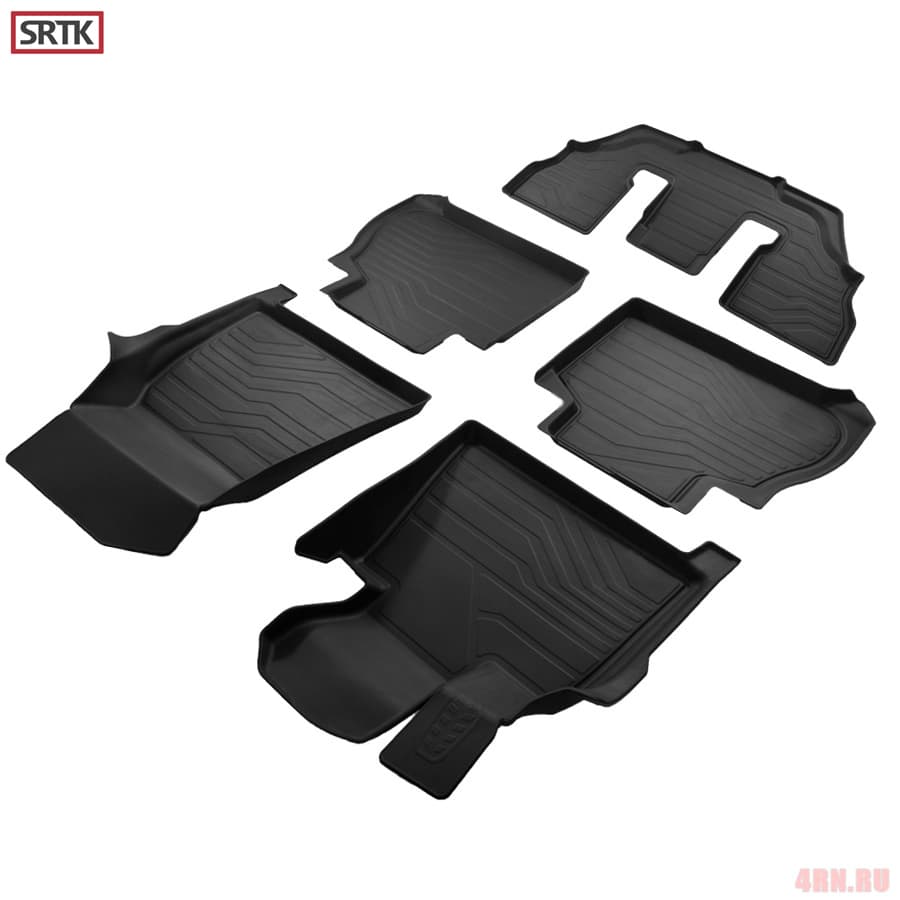 Коврики в салон SRTK 3D Lux для BMW X7 (G07) (2019-2022) 6 мест № 3DBMX76S18G08X06