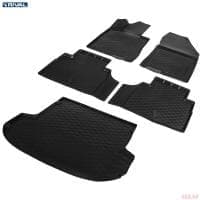 Комплект ковриков салона и багажника для Hyundai Santa Fe 5 мест (2018-2020) № K12306006-4