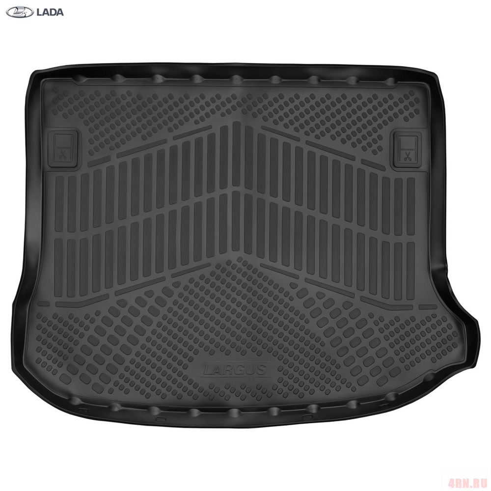 Коврик багажника оригинальный для Lada (ВАЗ) Largus Cross FL (2021-2023) 5 мест. № 8460055274