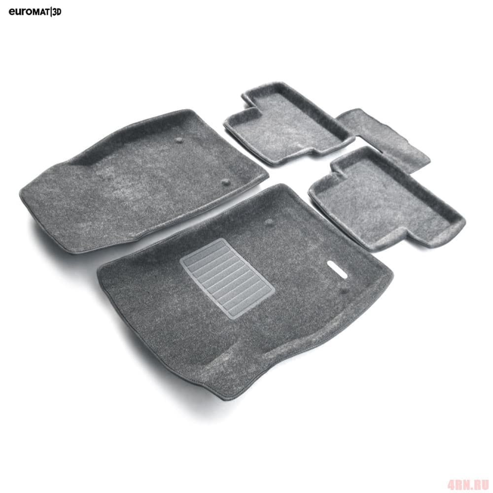 Коврики салона Euromat3D 3D Business текстильные (Euro-standart) для Chevrolet Cruze (2009-2015) серые № EMC3D-001504G