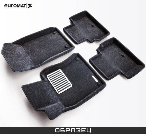 Коврики салона Euromat3D 3D Lux текстильные (Euro-standart) для Hyundai Equus (2013-2016) № EM3D-002726