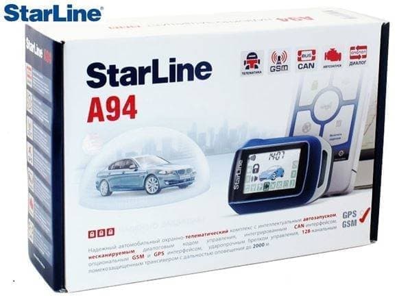 Автосигнализация StarLine с автозапуском и GSM № A94 CAN + LIN GSM
