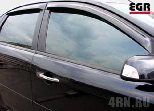 Дефлекторы боковых окон EGR для Chevrolet Lacetti седан (2004-2013) № BRLACETTISSW