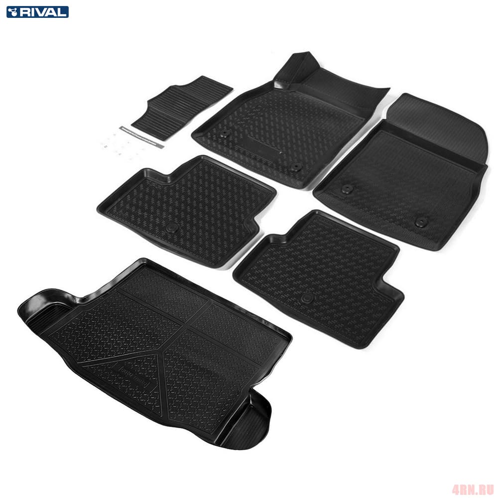 Комплект ковриков салона и багажника для Chevrolet Cruze седан (2009-2015) № K11003003-1