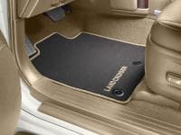 Коврики салона текстильные оригинальные для Land Cruiser Prado 150 (2017-2025) 5 мест (черный/бежевые) № PZ410-J2350-FN