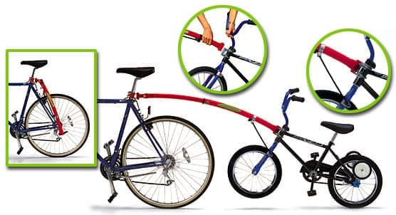 Прицепное устройство детского велосипеда к взрослому TrailGator красное № IP 05-00345