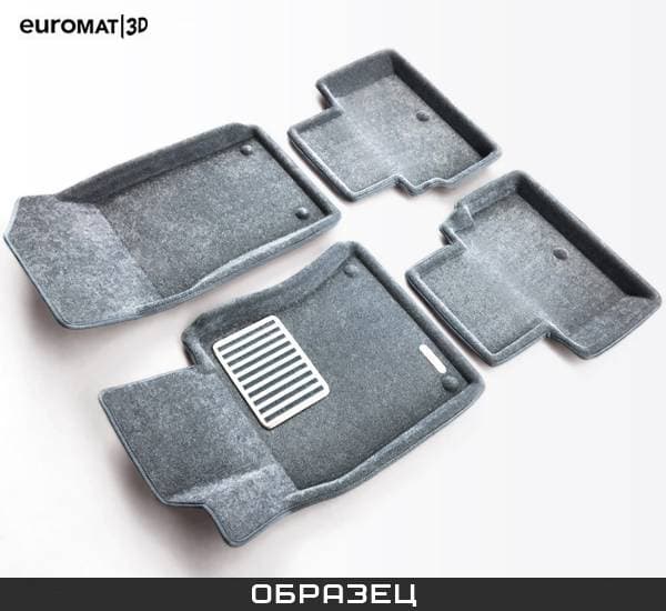 Коврики салона Euromat3D 3D Lux текстильные (Euro-standart) для Kia K5 (2020-2023) серые № EM3D-002708G