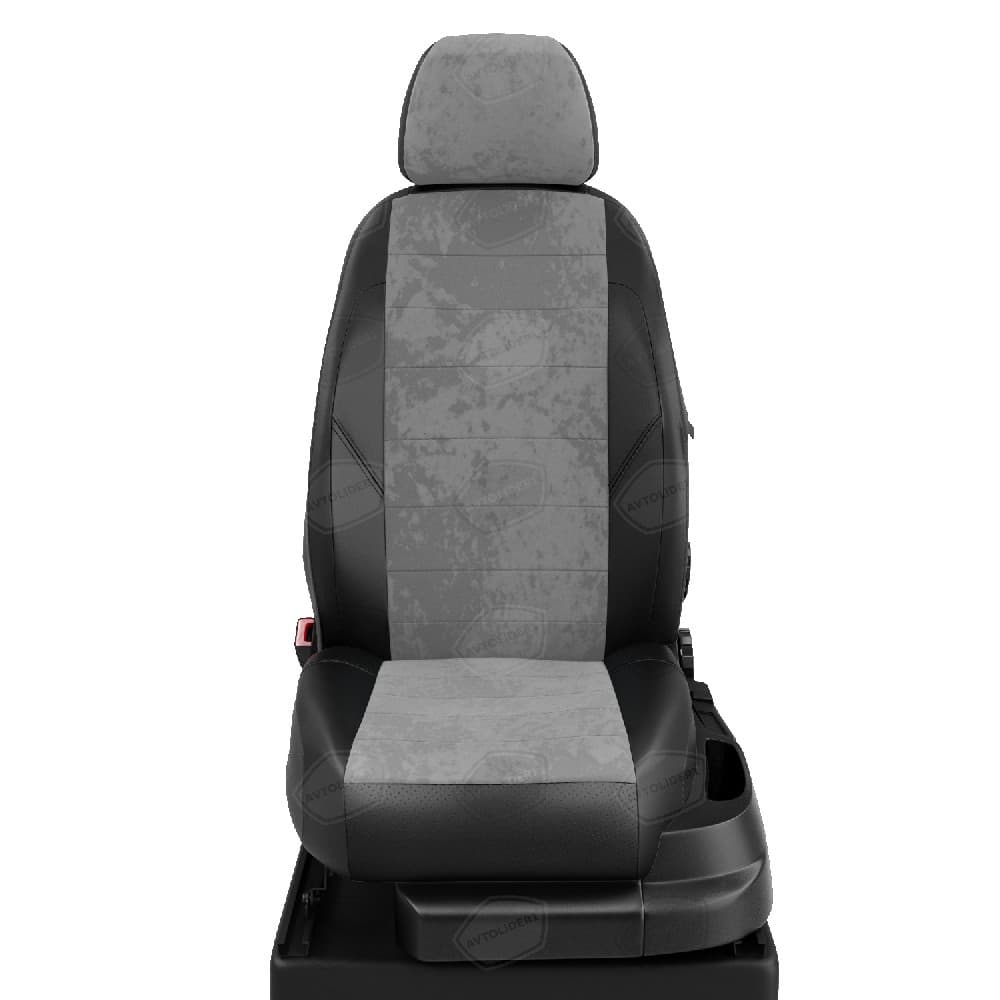 Чехлы "АвтоЛидер" для  Nissan Terrano (2014-2022) черный светло-серый № RN22-0510-0512-0302-NI19-EC12