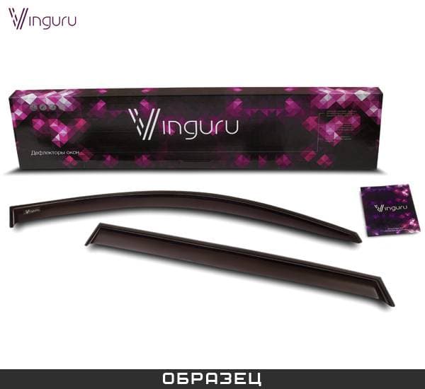 Дефлекторы передних окон Vinguru для Daewoo Gentra (2013-2015) № AFV36612