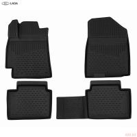 Коврики салона оригинальные для Lada (ВАЗ) Largus (2012-2025) 5 мест. № DEMELLAD0001