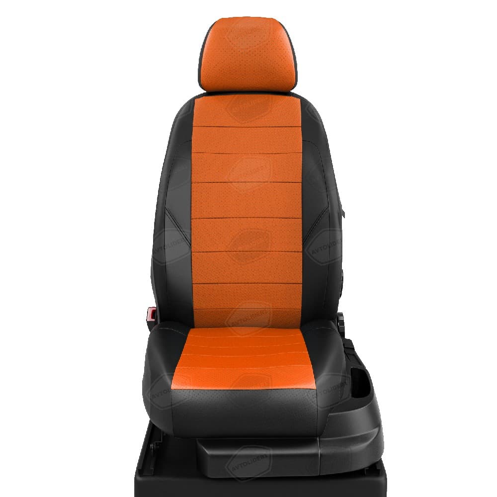 Чехлы "АвтоЛидер" для  Hyundai ix35 (2010-2016) черно-оранжевый № KA15-0906-HY15-0903-HY15-EC09