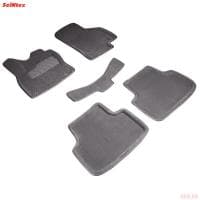 Коврики салона 3D текстильные для Skoda Octavia A7 (2013-2020) серые № 90565