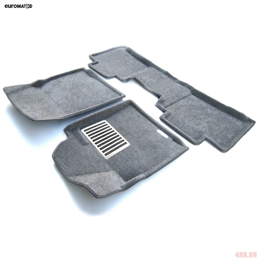 Коврики салона Euromat3D 3D Lux текстильные (Euro-standart) для Lexus LX 470 (1998-2003) серые № EM3D-005117G