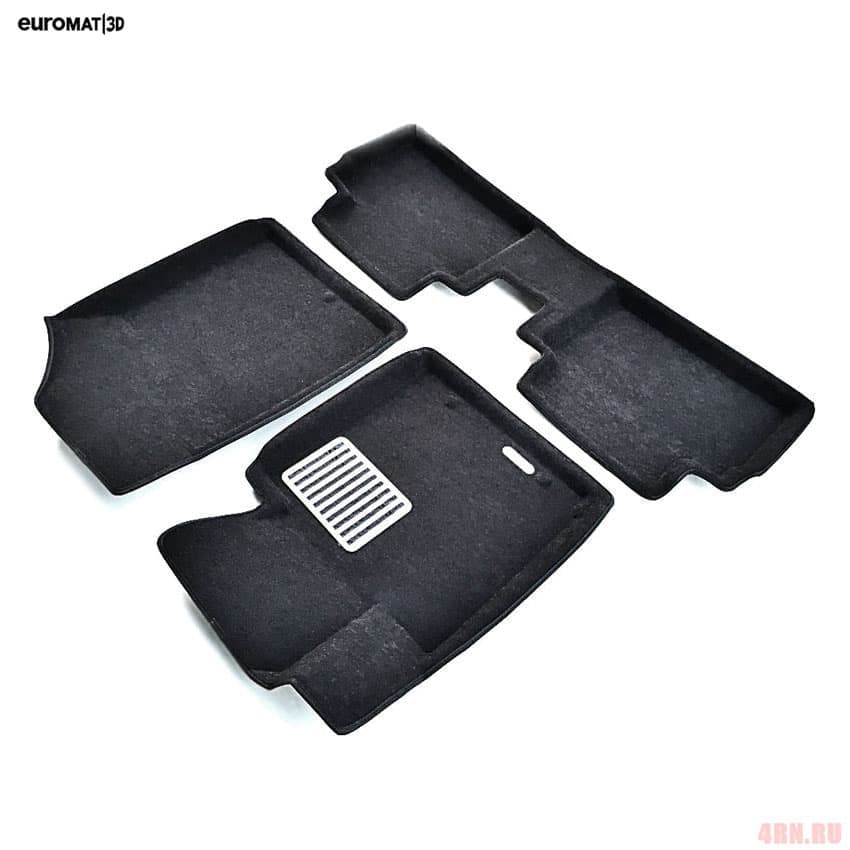 Коврики салона Euromat3D 3D Lux текстильные (Euro-standart) для Hyundai Veloster (2012-2017) № EM3D-002703
