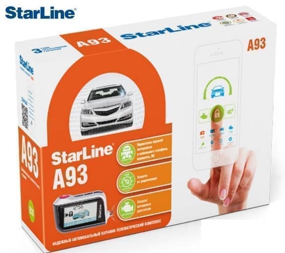 Автосигнализация StarLine с автозапуском № A93 CAN+LIN GSM ECO