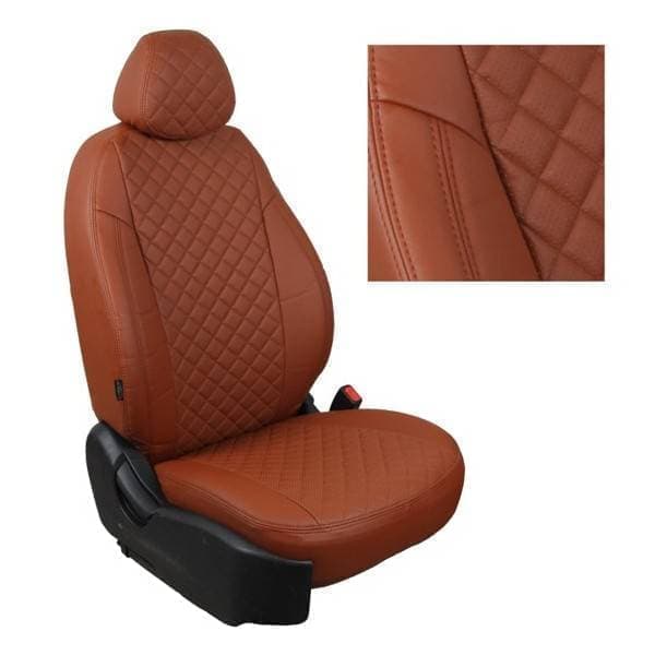 Чехлы на сиденья Автопилот Ромб для Nissan Sentra (B17) (2014-2018) № ni-s7-b17-koko-r