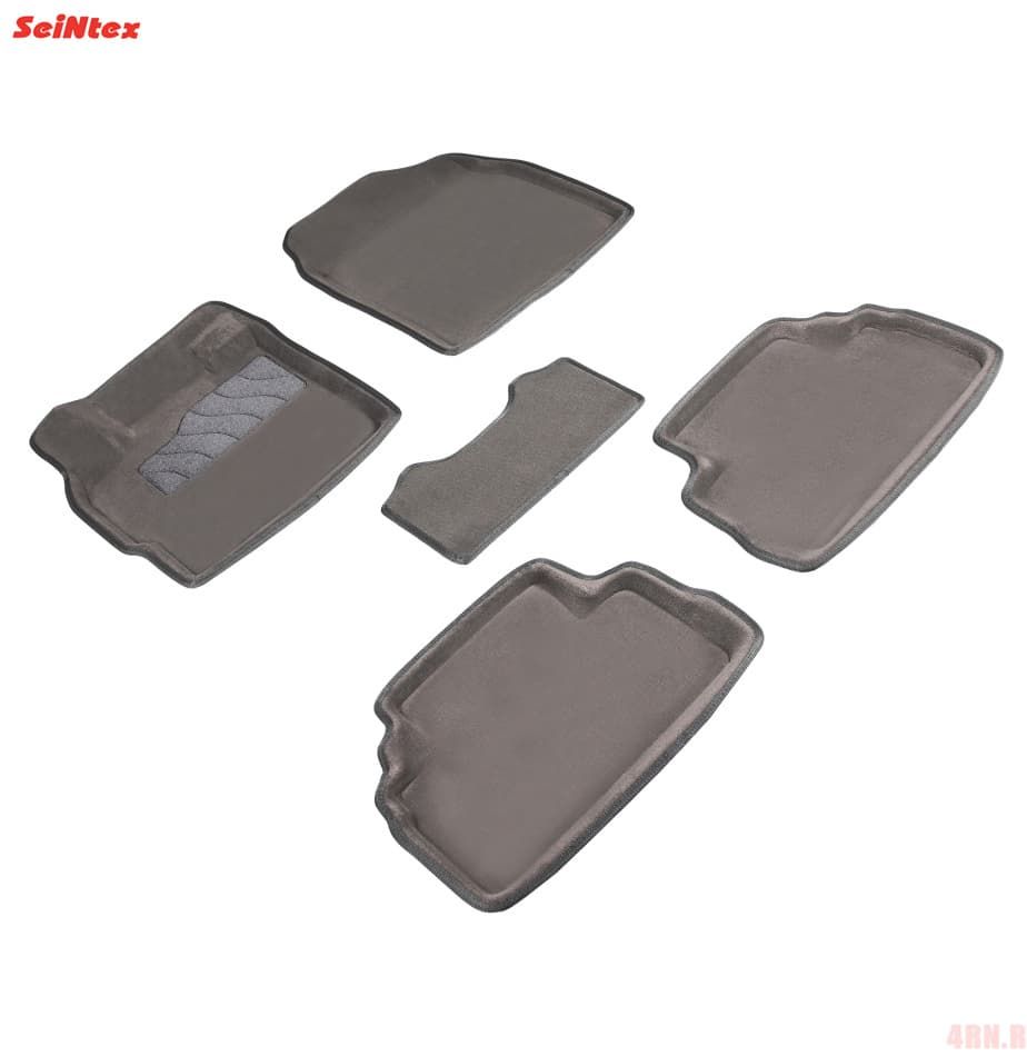 Коврики салона 3D текстильные для Mazda CX-7 (2007-2013) серые № 71727