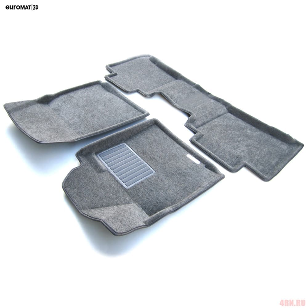 Коврики салона Euromat3D 3D Business текстильные (Euro-standart) для Lexus LX 470 (1998-2003) серые № EMC3D-005117G